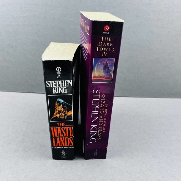 Dark Tower Book 3 & 4 Stephen King The Waste Land Wizard and Glass Paperback - Picture 4 of 13